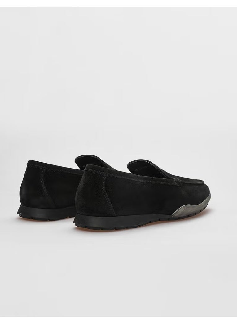 Cabani Leather Black Suede Men's Casual Shoes - Image 3